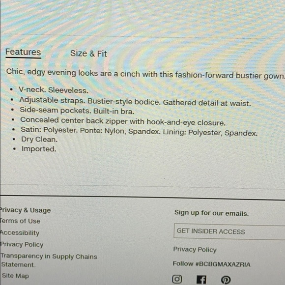 Kyra BCBG Max Azria sleeveless maxi dress - Picture 12 of 12